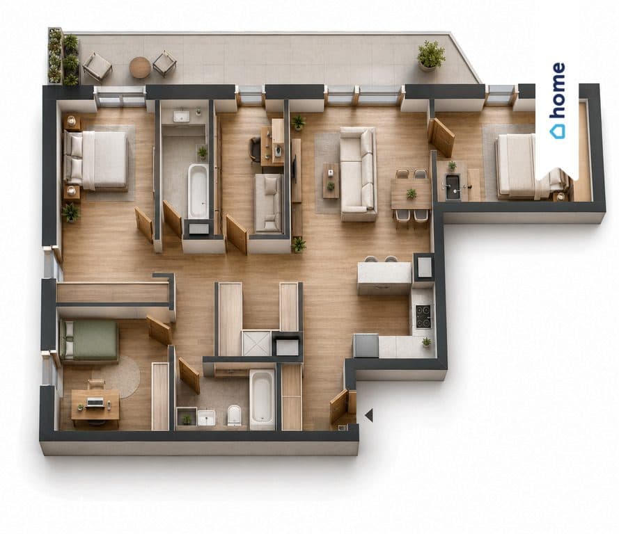 ⭐ Promocja Sosnowiec 4 pokoje balkon 20m ⭐ - zdjęcie 4