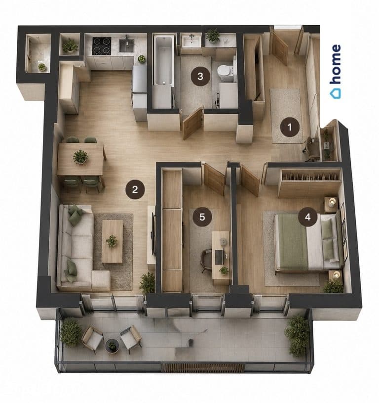 ⭐ Promocja Katowice 3 pokoje duży balkon 8m ⭐ - zdjęcie 10