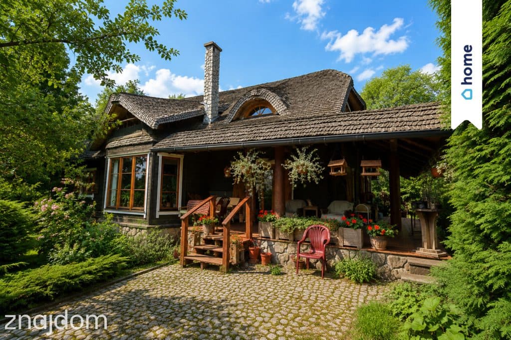 Wyjątkowy dom z bali na 88-arowej działce - zdjęcie 2