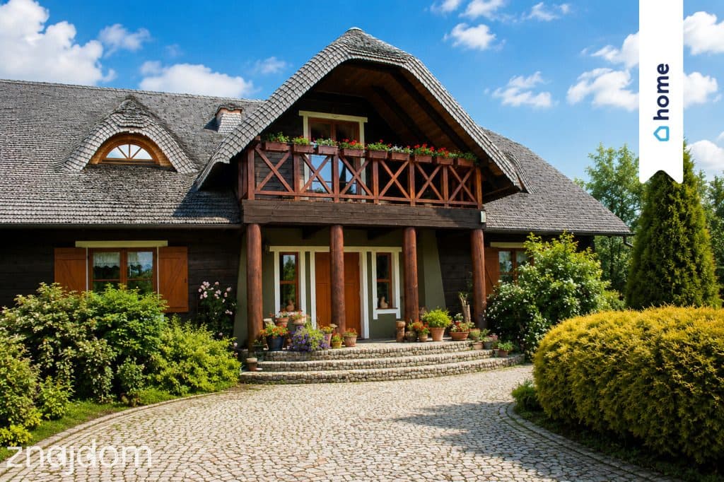 Wyjątkowy dom z bali na 88-arowej działce