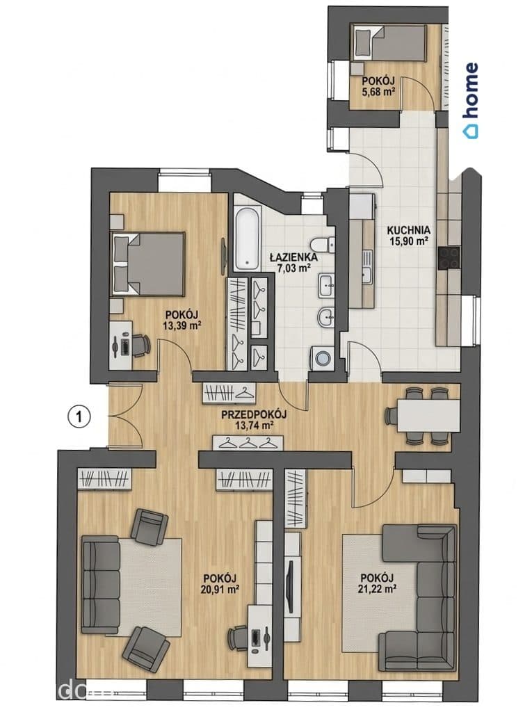 Mieszkanie 98 m², ogród,, ul. Cieszkowskiego - zdjęcie 10