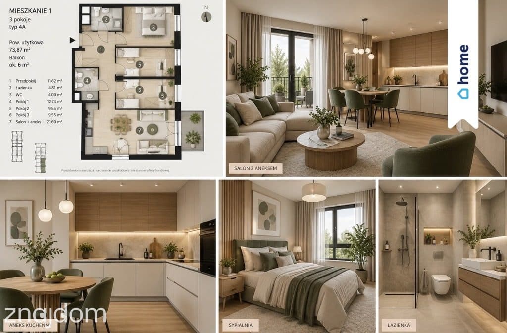 4 pokoje | 74 m² | balkon | 6 min koleją do centru - zdjęcie 8