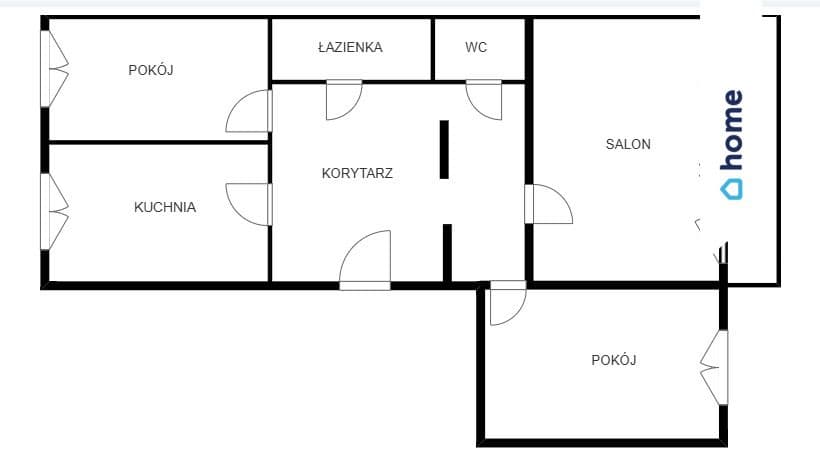 Mieszkanie na sprzedaż Bydgoszcz - 3 pokoje - zdjęcie 2