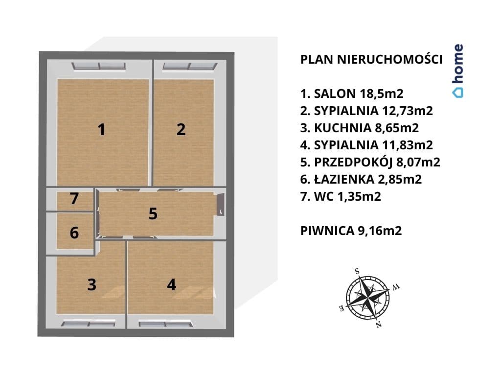 3 pokoje | 63,5 m² | Bronowice | 1. piętro | spokojna, zielona okolica - zdjęcie 12