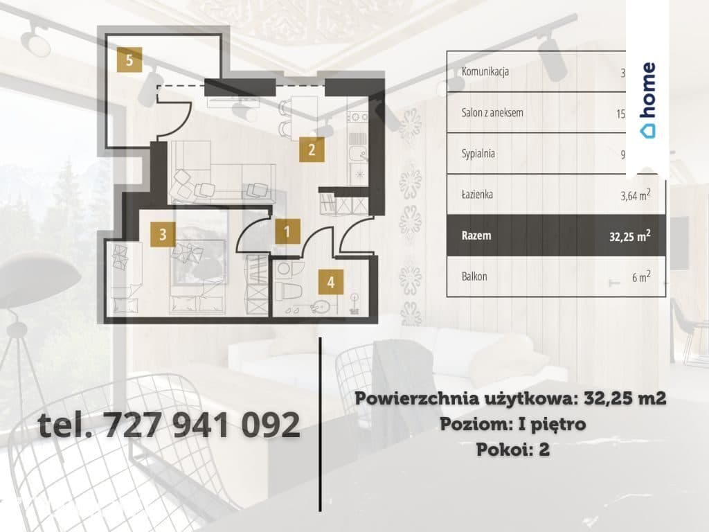 Apartament 5 osobowy z sypialnią i balkonem - zdjęcie 4
