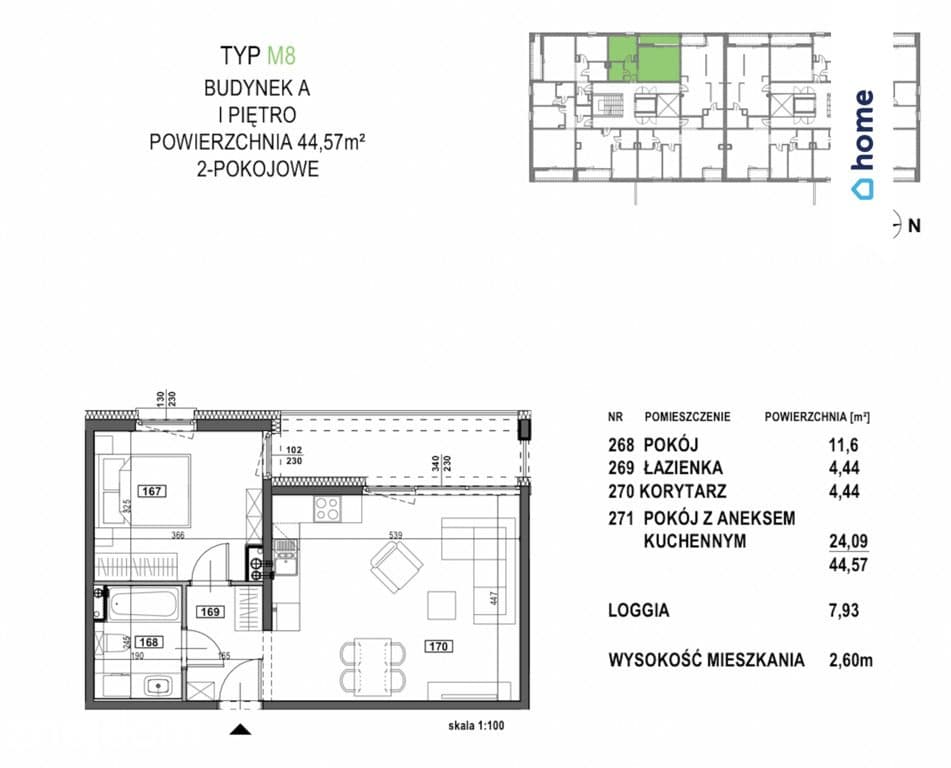 Ustawne 2 pokoje 41,7 m² | I piętro | Apartamenty Żorska Tychy - zdjęcie 2