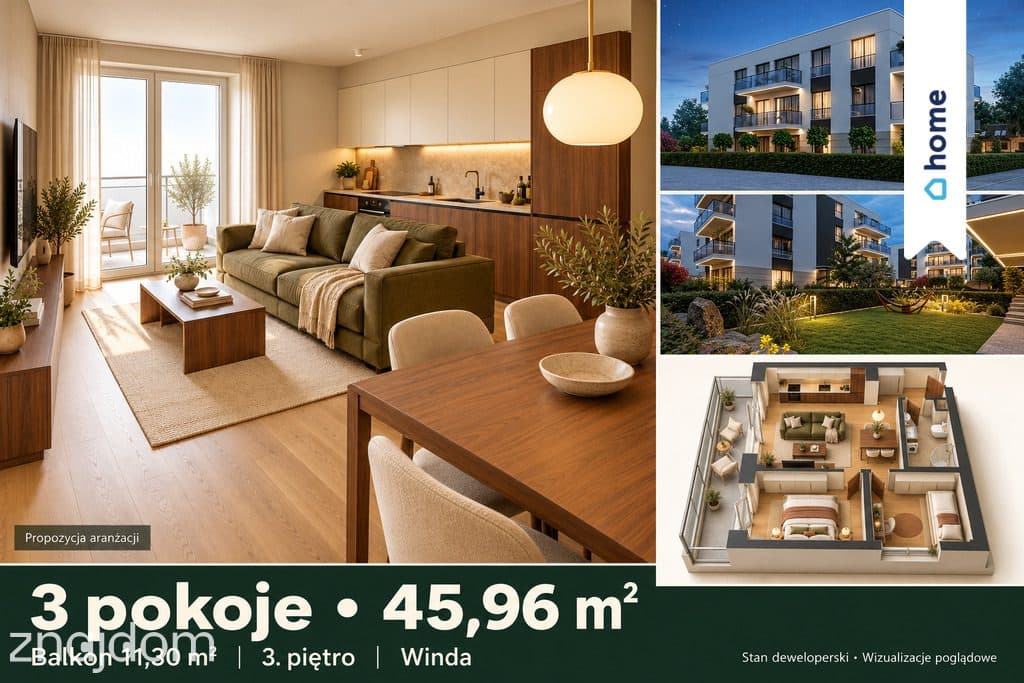 Przestronne mieszkanie w zielonej okolicy / brak prowizji