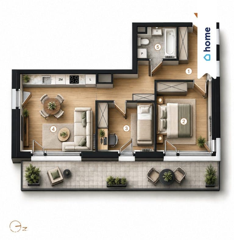 ⭐ Promocja 3 pokoje balkon 18m ⭐ - zdjęcie 3