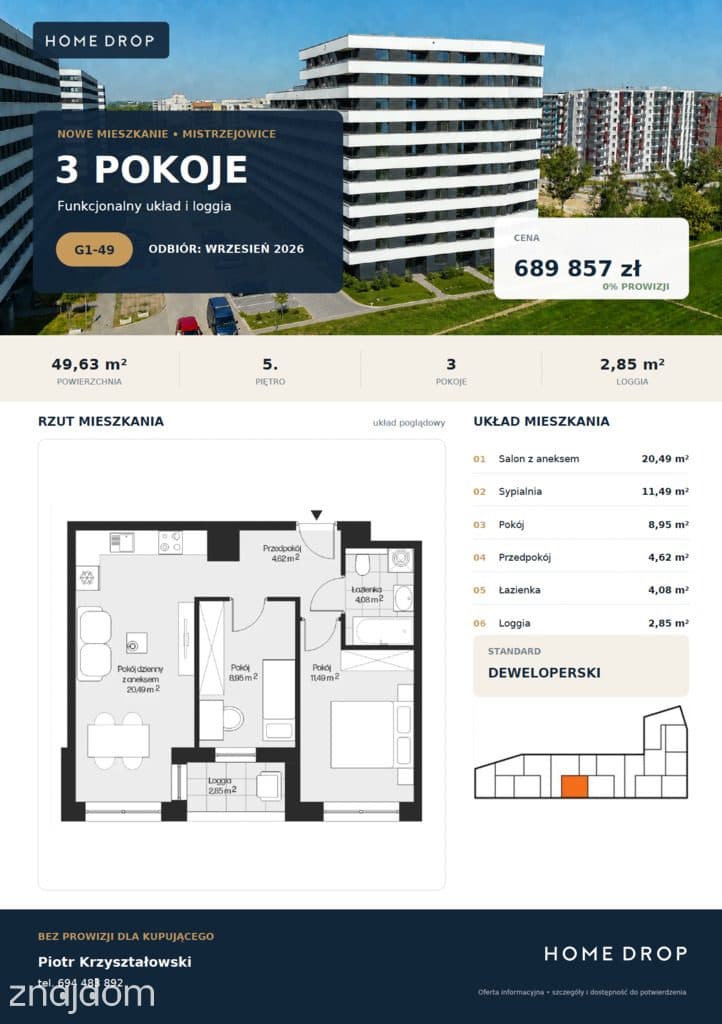 Go|towe|3 pokoje0% Prowizji i Pcc| - zdjęcie 2