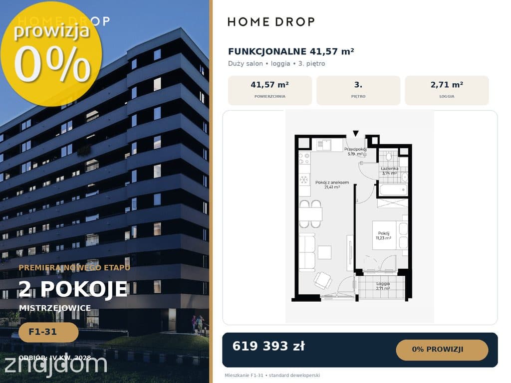 Premiera nowego etapu|2 pokoje| BEZ PROWIZJI