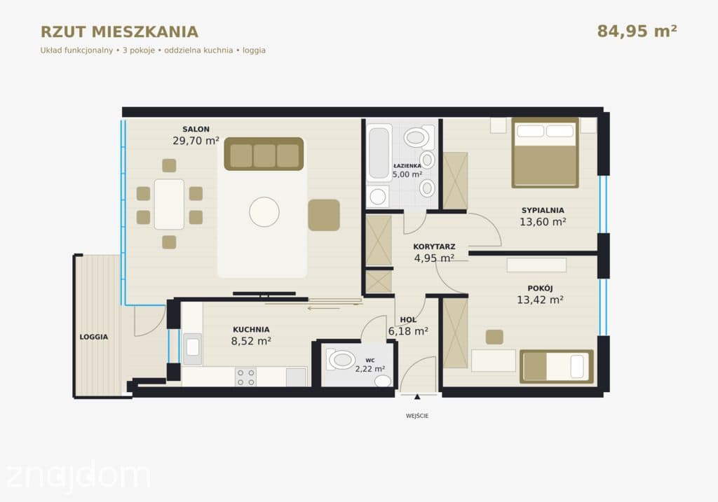 3 pokoje | Balkon | Garaż podziemny | Grzegórzki - zdjęcie 18