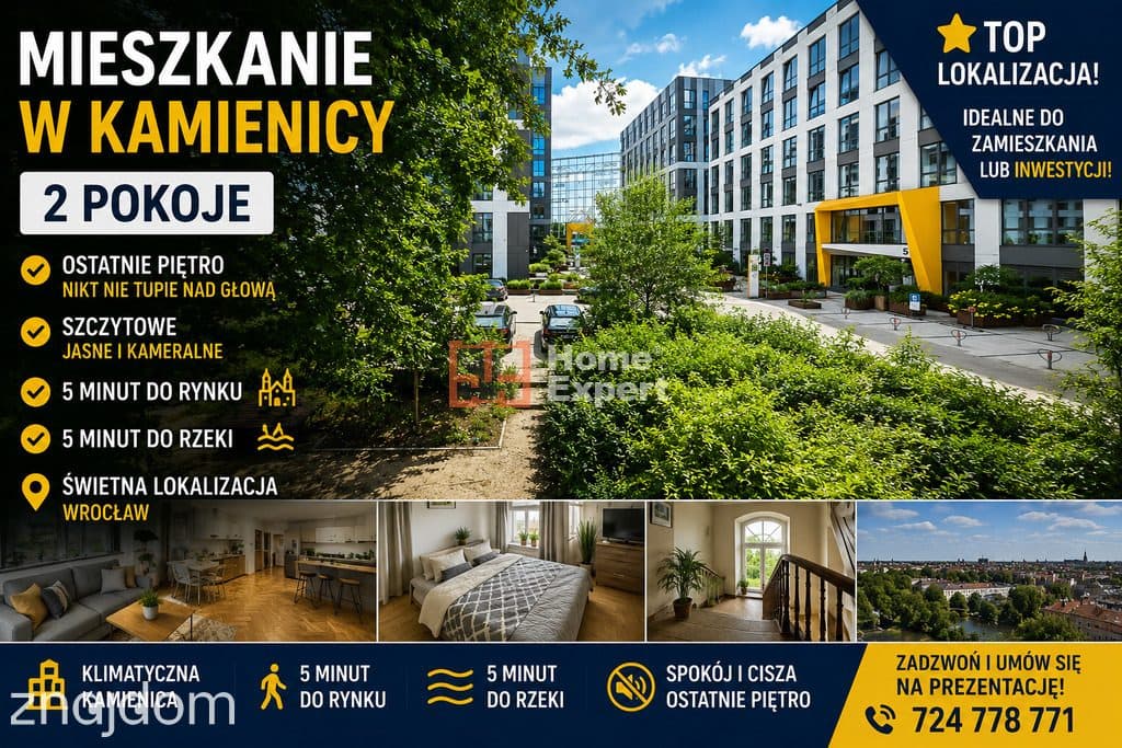 Mieszkanie 2 pokoje blisko Plac Społeczny