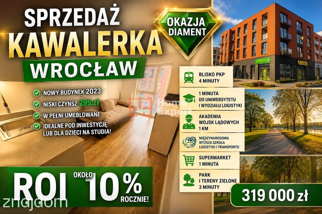 Nowa Kawalerka 2023 inwest Wrocław ok. Kromera - zdjęcie 2