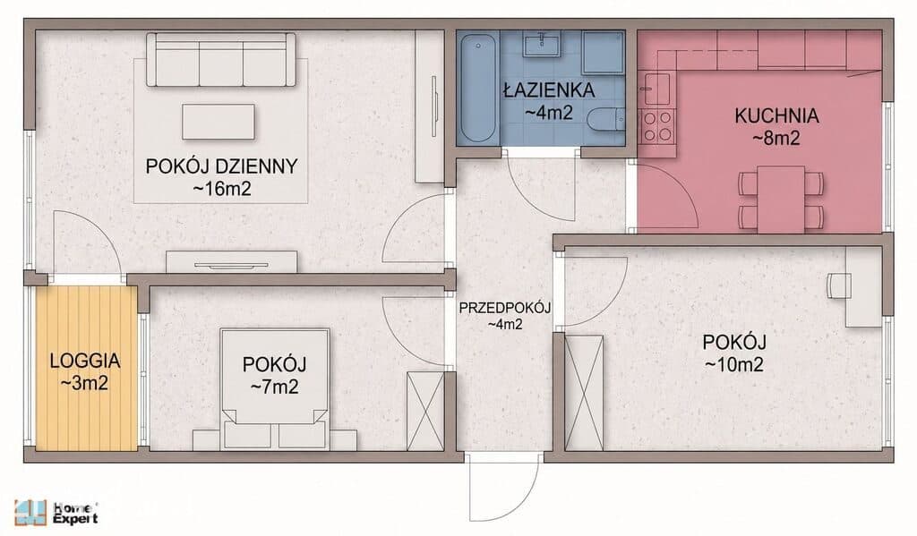 Pełen rozkład/Balkon/CO miejskie/Winda - zdjęcie 12