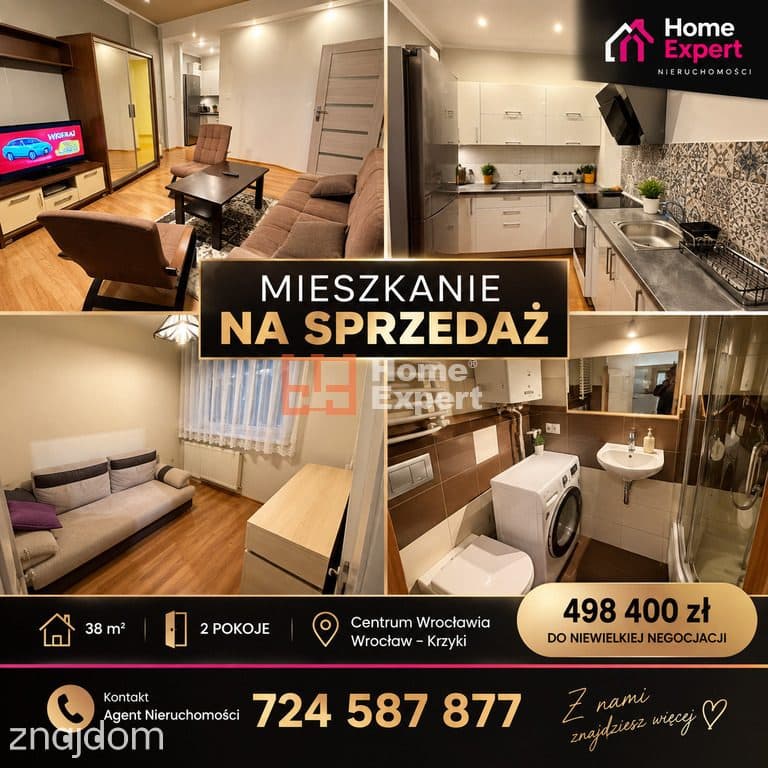 MiESZKANIE NA SPRZEDAŻ/15 MINUT OD RYNKU/WROCŁAW