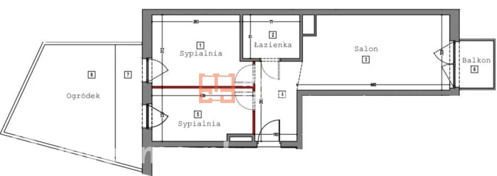 Nowoczesne mieszkanie z ogródkiem i balkonem - zdjęcie 11
