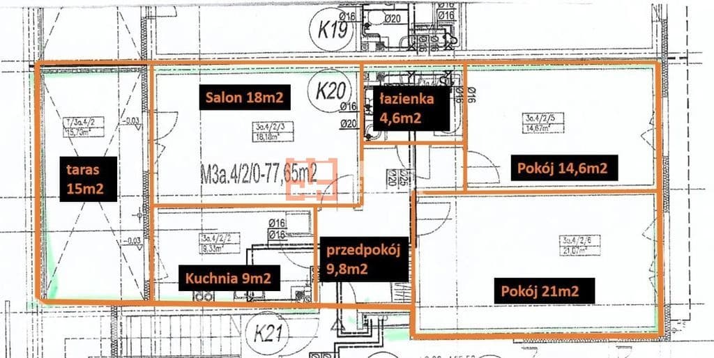 3-pokojowe rozkładowe mieszkanie na Maślicach - zdjęcie 20
