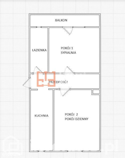 Mieszkanie 2 pokoje | balkon | piwnica | rozkład - zdjęcie 4