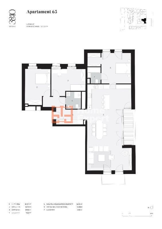 Apartament Premium - widok na rzekę - 131m2 + 2 mp - zdjęcie 2