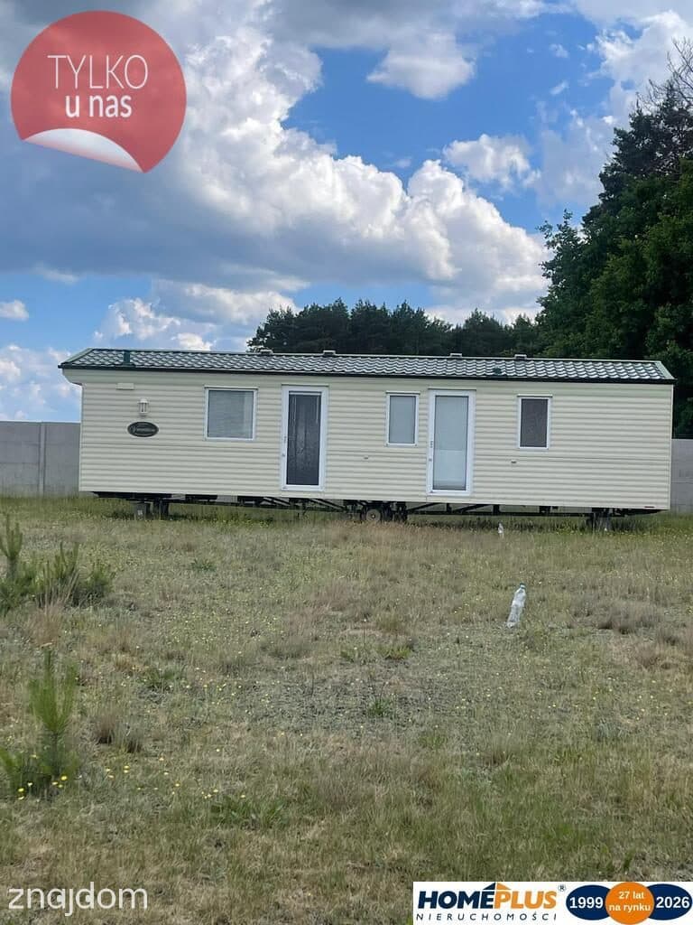 Działka budowlana 1200 m² z domkiem mobilnym.