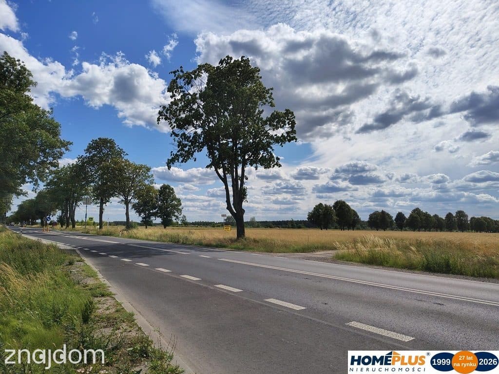 Działka przy DK 61 blisko Narwi 35 km od Warszawy