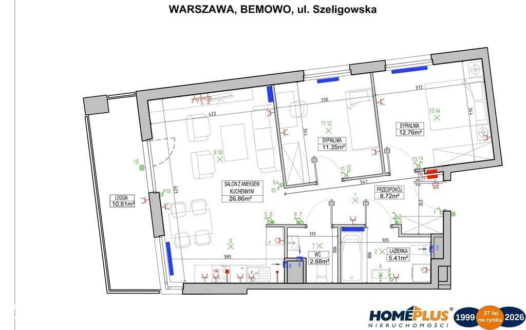 3 pokoje na osiedlu Modern City na Bemowie - zdjęcie 5