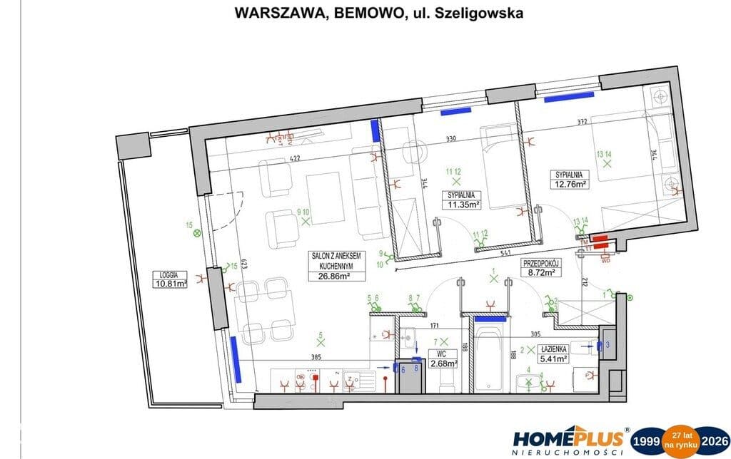 3 pokoje na osiedlu Modern City na Bemowie - zdjęcie 5
