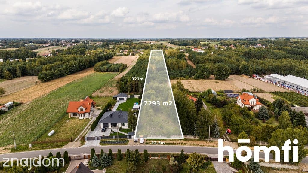 Działka pod budowę domu z dużym terenem zielonym