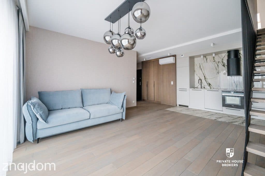 Dwupoziomowy, wykończony apartament z tarasem - zdjęcie 5