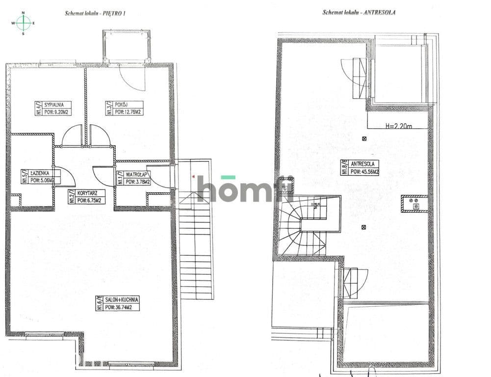 Dwupoziomowe mieszkanie, 5 pokoi, 120m2, ul Główna - zdjęcie 20