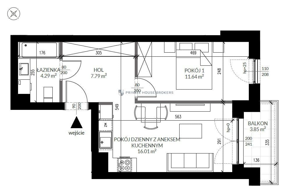 Apart. Radzikowskiego 98 poł-wsch ekspoz. 39,88m2 - zdjęcie 14