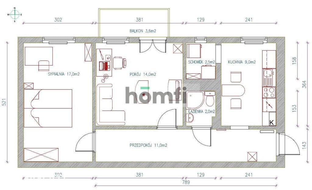 2-pokojowe mieszkanie w centrum | balkon | parking - zdjęcie 11