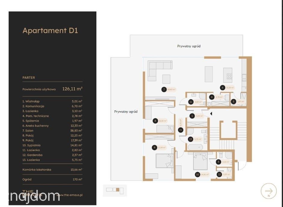 Apartament, 4 pokoje, ul. Emaus, Wola Justowska - zdjęcie 15