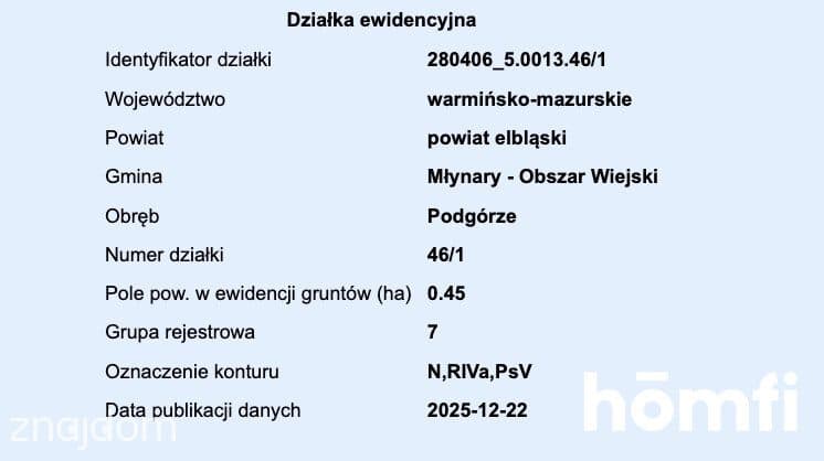 działka RIVa 2,61 ha Zaścianki, elbląski - zdjęcie 9