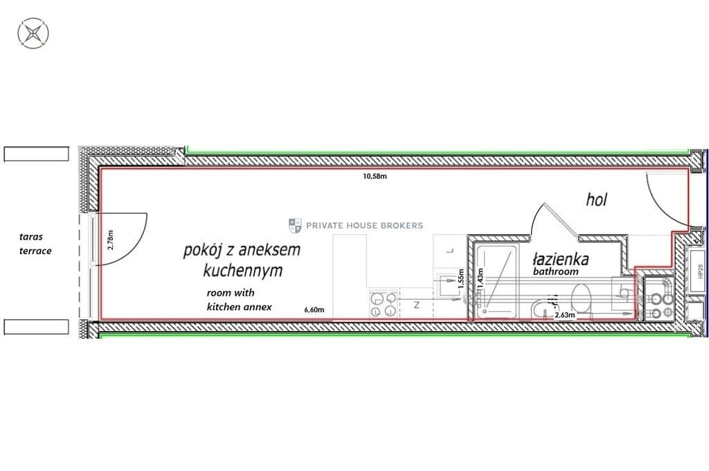 Studio 27,6m2 w nowym budynku Ap. Kościuszki 22 - zdjęcie 19