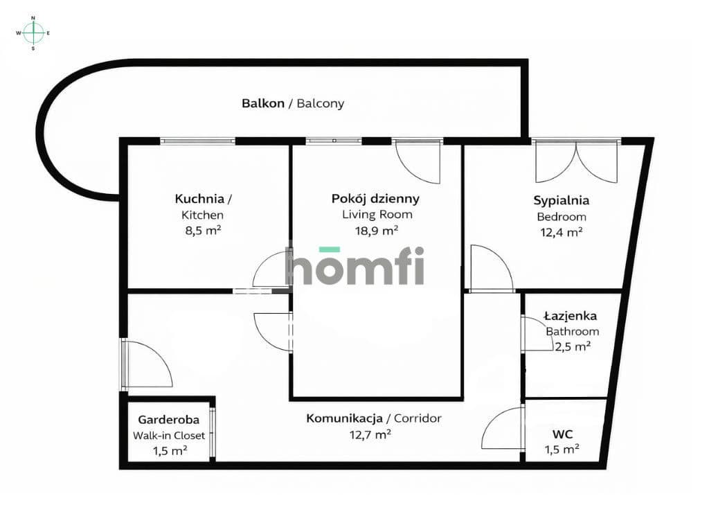 FUNKCJONALNE MIESZKANIE 58 m² NA DOLNEJ WILDZIE - zdjęcie 17