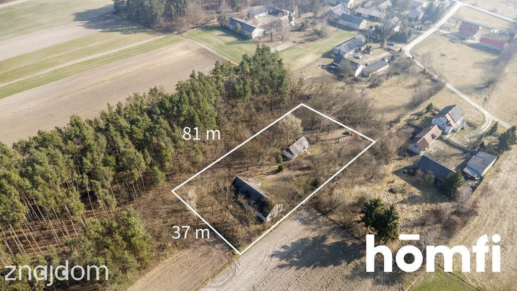 Działka rolno-budowlana przy lesie