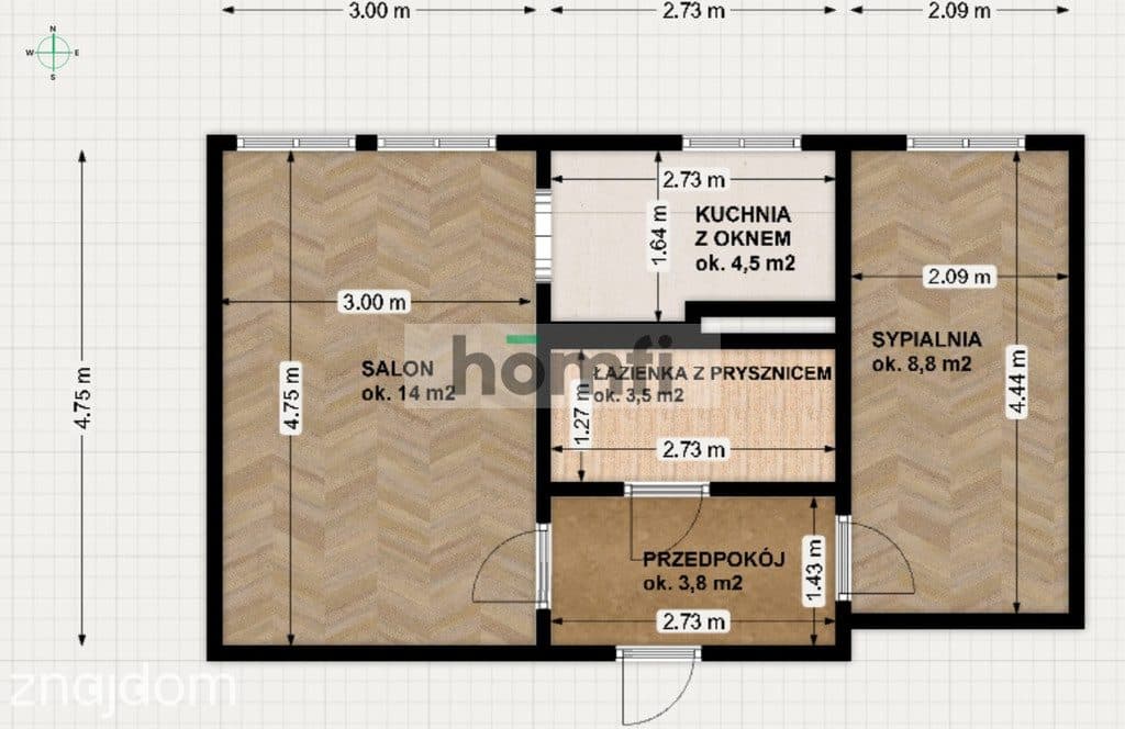 35 m²| 2 pokoje | lokalizacja przy Galerii Rzeszów - zdjęcie 12