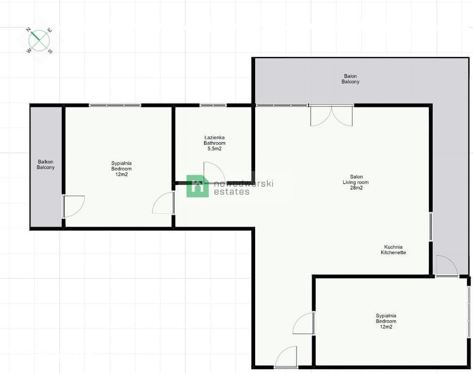 3-pokojowy apartament na Starym Mieście 63m2 - zdjęcie 16
