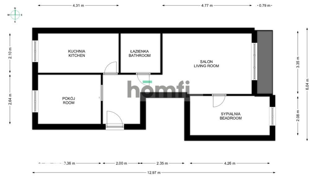 Mieszkanie 53 m² | wysoki standard | 1 piętro - zdjęcie 8