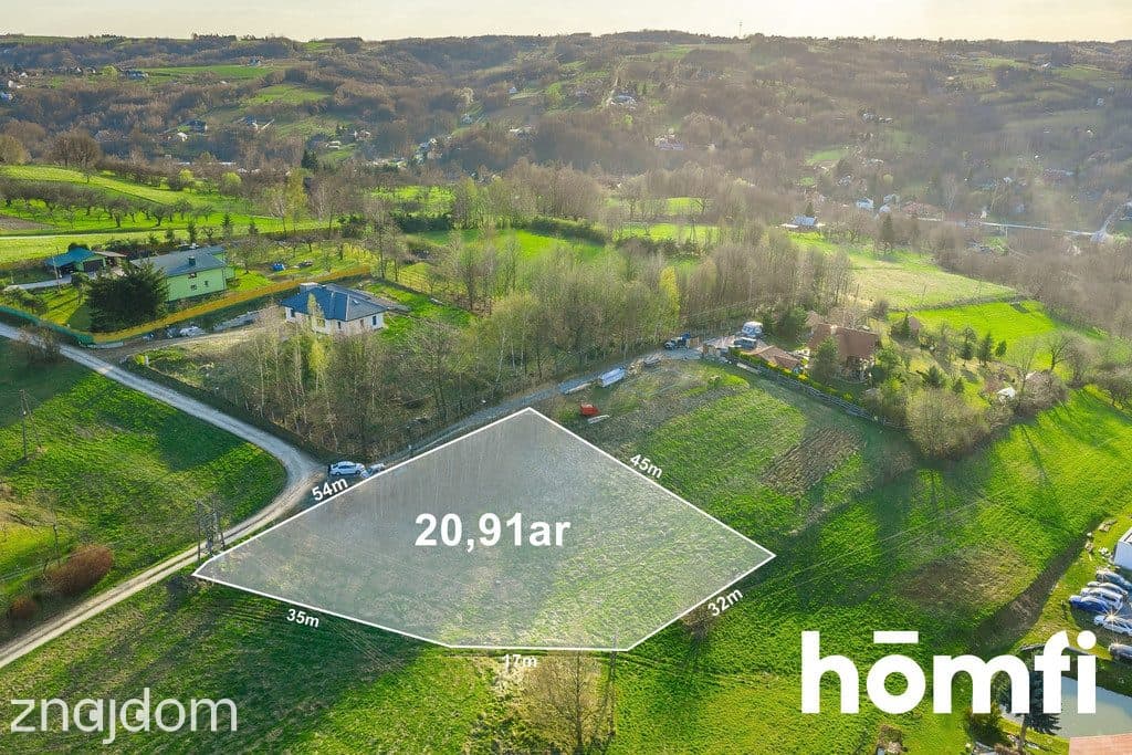 Działka z projektem domu| Panoramiczny widok