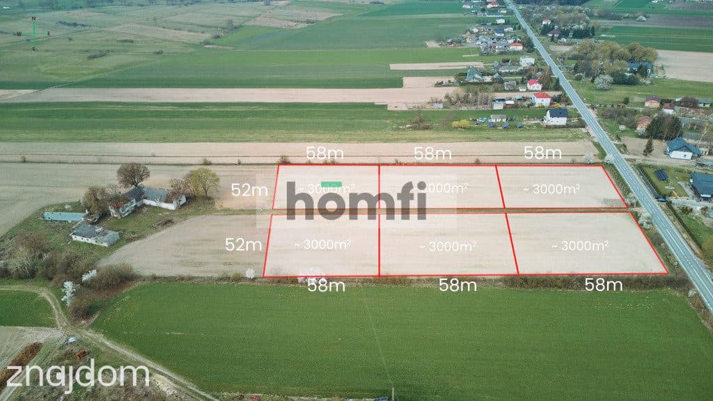 Ładna Działka Borowina Starozamojska 3000 m2 z WZ - zdjęcie 4