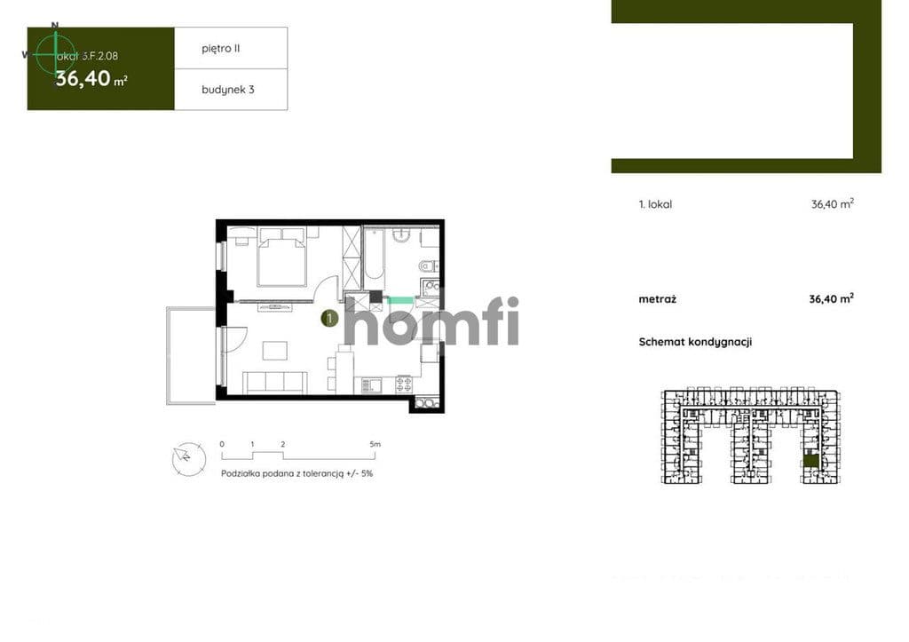 Nowoczesny apartament inwestycyjny 36 m² w Gdańsku