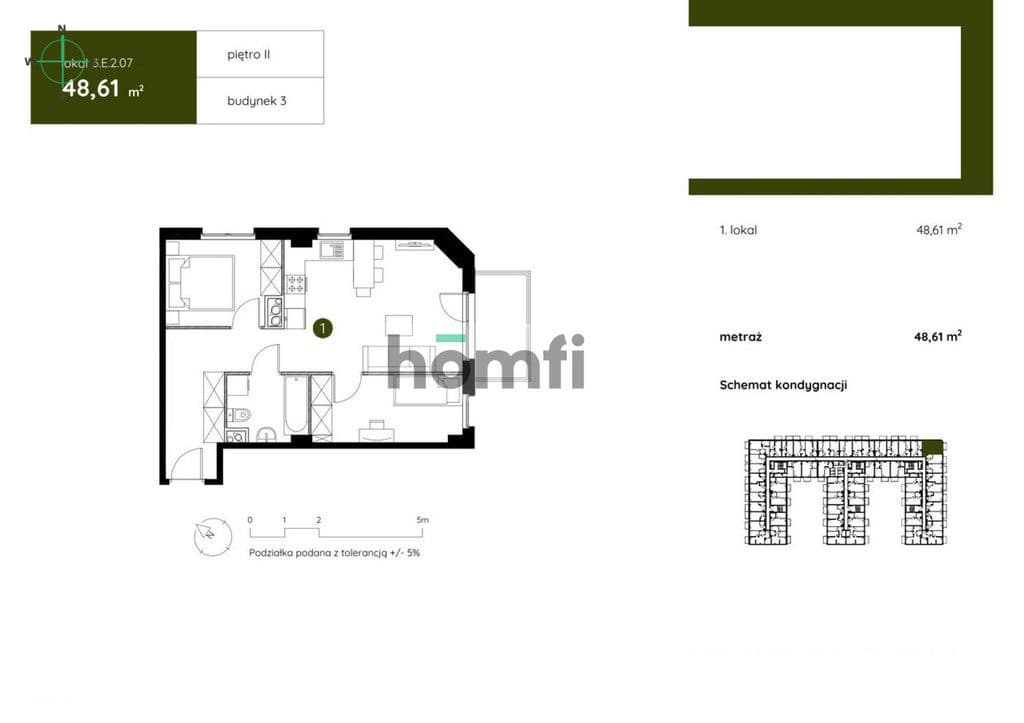 Nowoczesny apartament inwestycyjny 48m2 Gdańsk