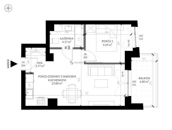 Klimatyzowany apartament z balkonem, Bronowice - zdjęcie 18