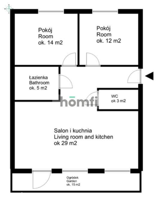 69 m² | 3 pokoje | ogródek | miejsce parkingowe - zdjęcie 11