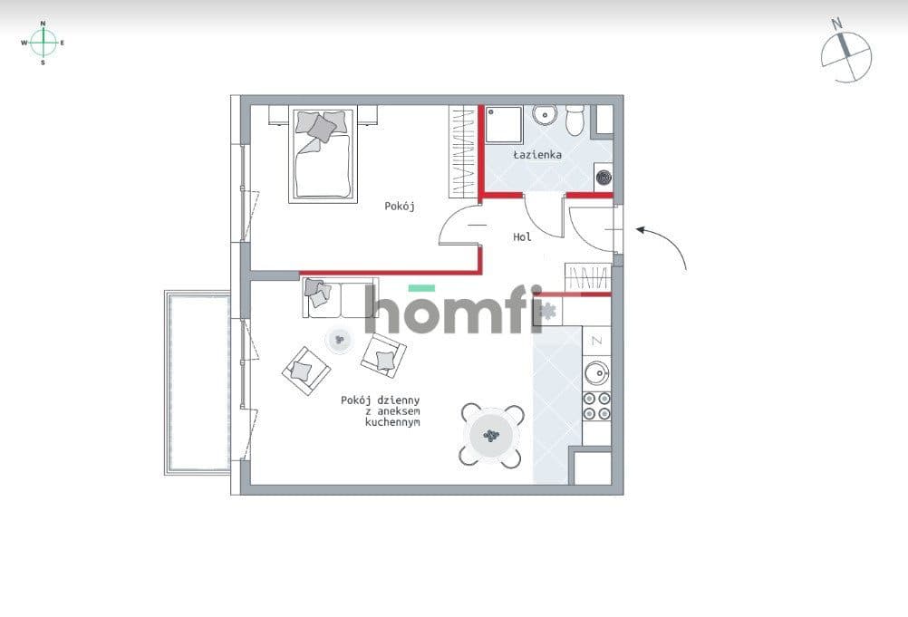 Baltica Towers 2-pok., balkon, parking (VAT 23%) - zdjęcie 20