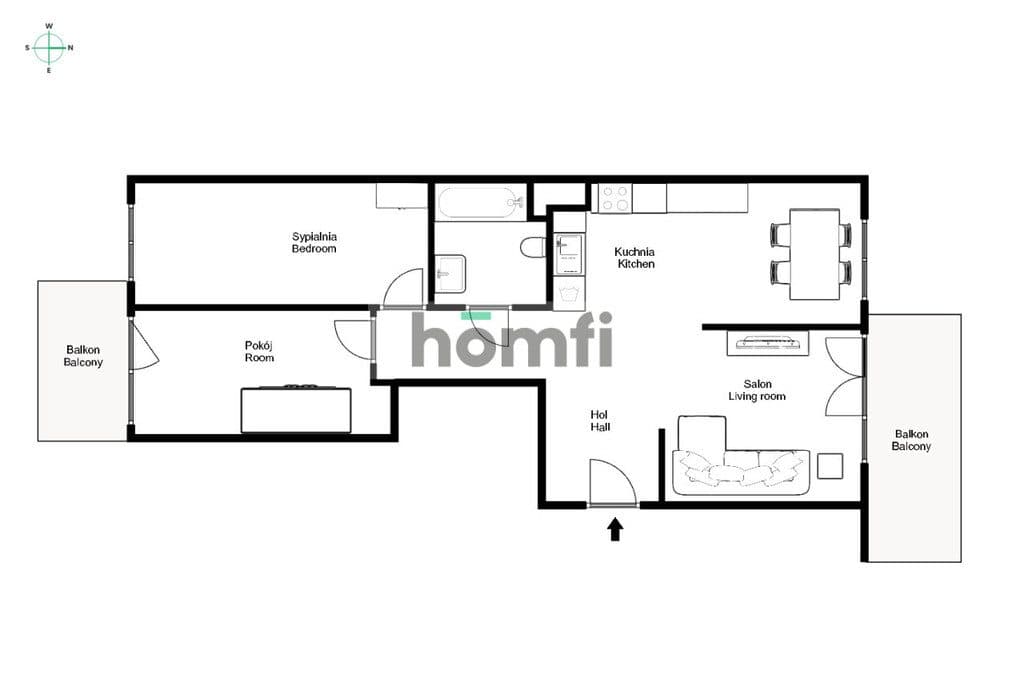 Komfortowe, 3 pokoje, dwa balkony | Złocień - zdjęcie 18