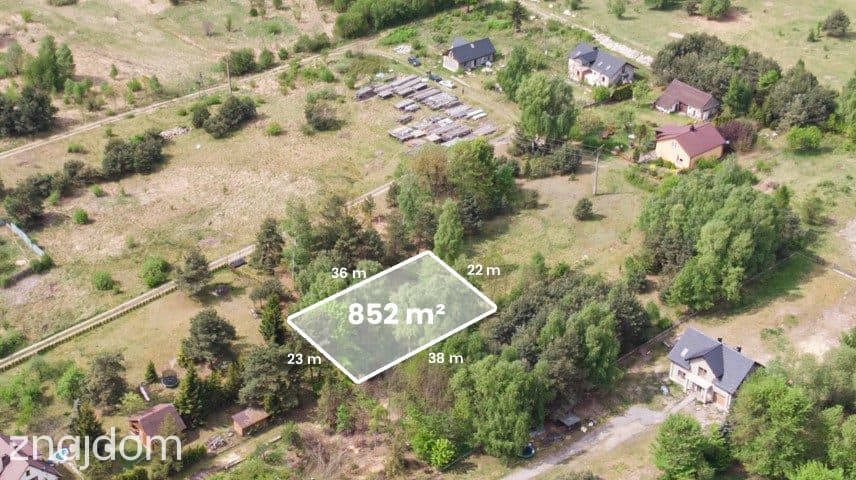 Działka budowlana w Ryczówku 852m² - zdjęcie 7