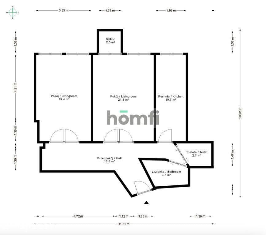 Słoneczne 75m² w kamienicy | Odnowiona fasada. - zdjęcie 19